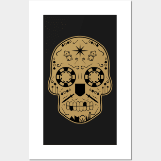 Las Vegas Hockey Sugar Skull Posters and Art